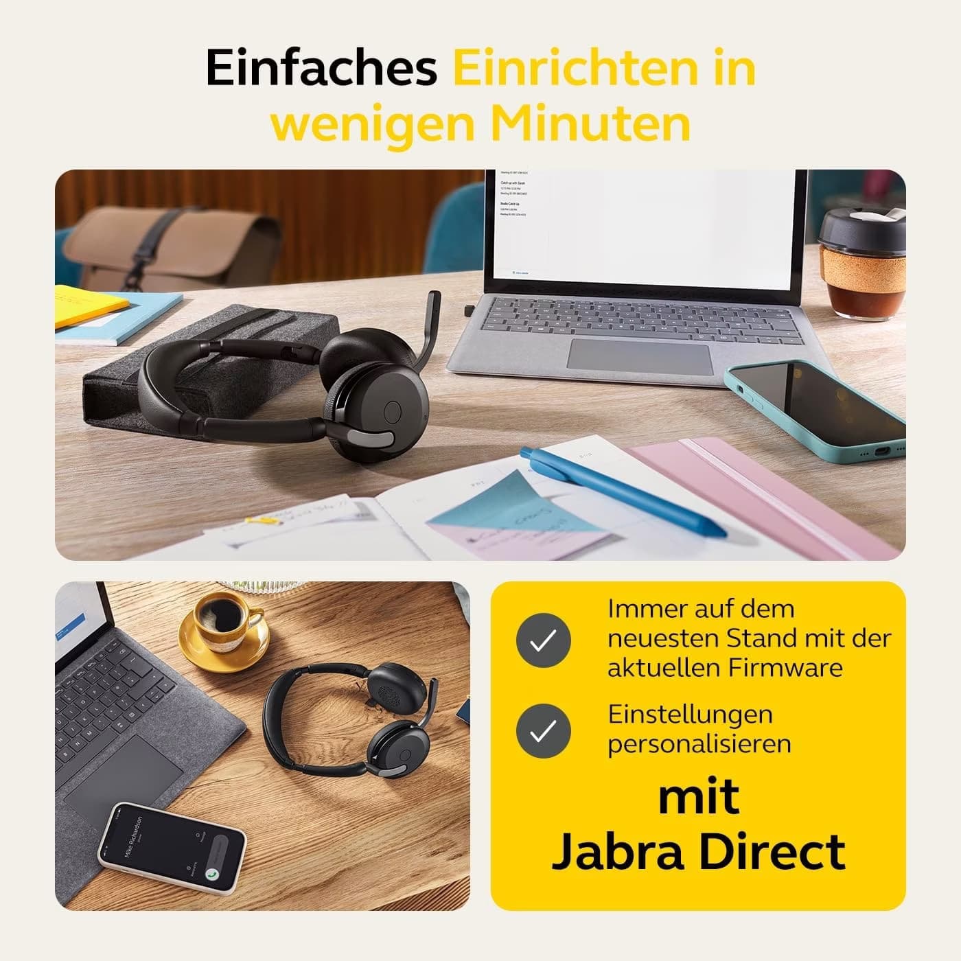 Jabra Evolve2 65 Flex Bluetooth - Auscultadores sem fios
