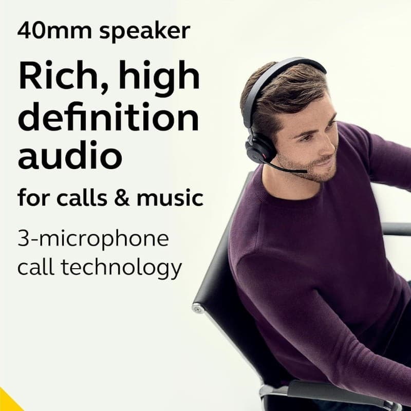 Jabra Evolve2 65 MS Mono (USB-A) Preto