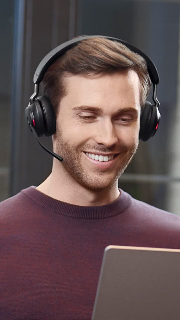 Jabra Evolve2 65 UC Estéreo (USB-A) Preto