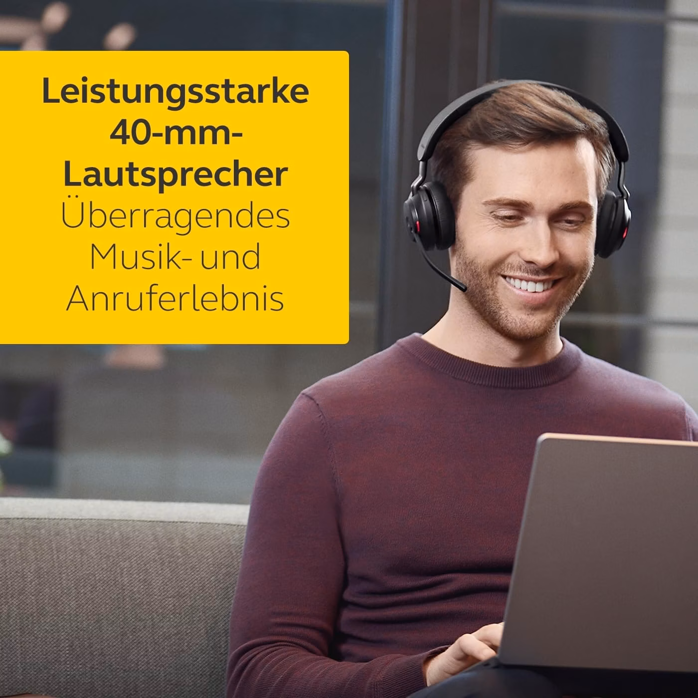 Jabra Evolve2 65 UC Estéreo (USB-A) Preto