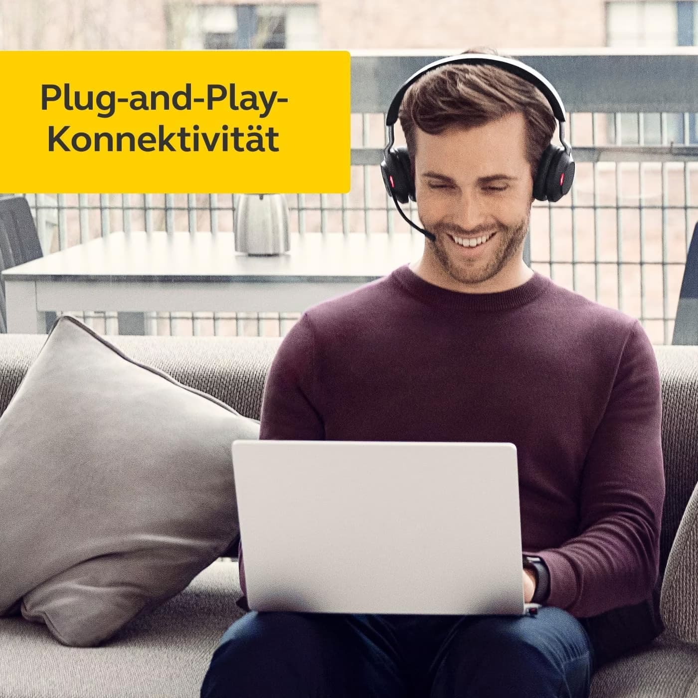 Jabra Evolve2 65 UC Estéreo (USB-A) Preto