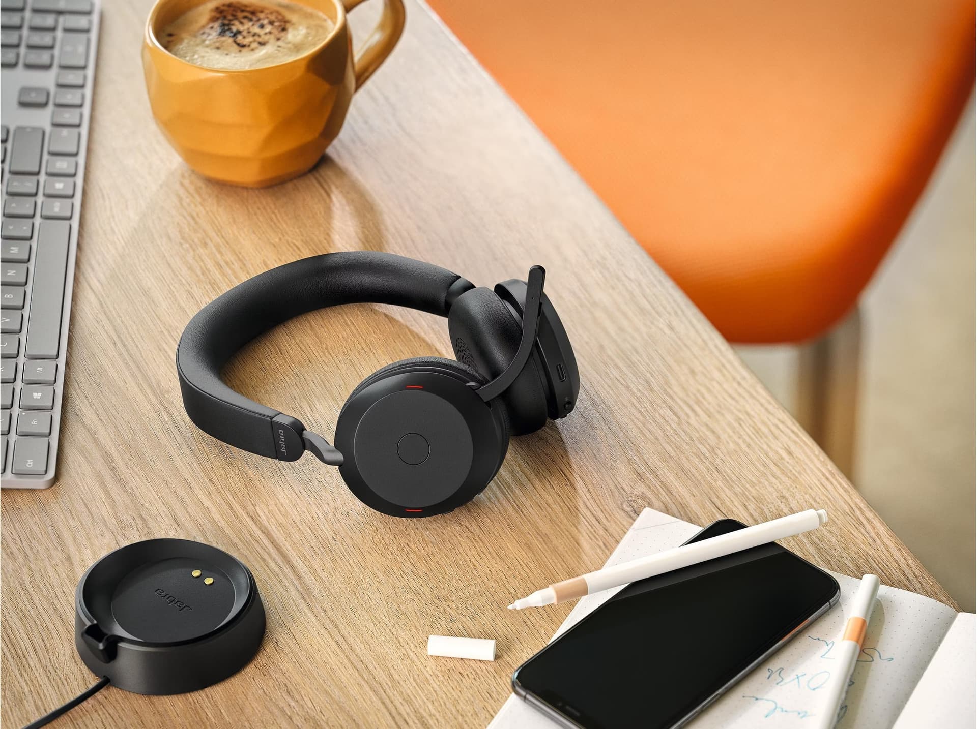 Jabra Evolve2 75 Bluetooth Preto - Auscultadores sem fios