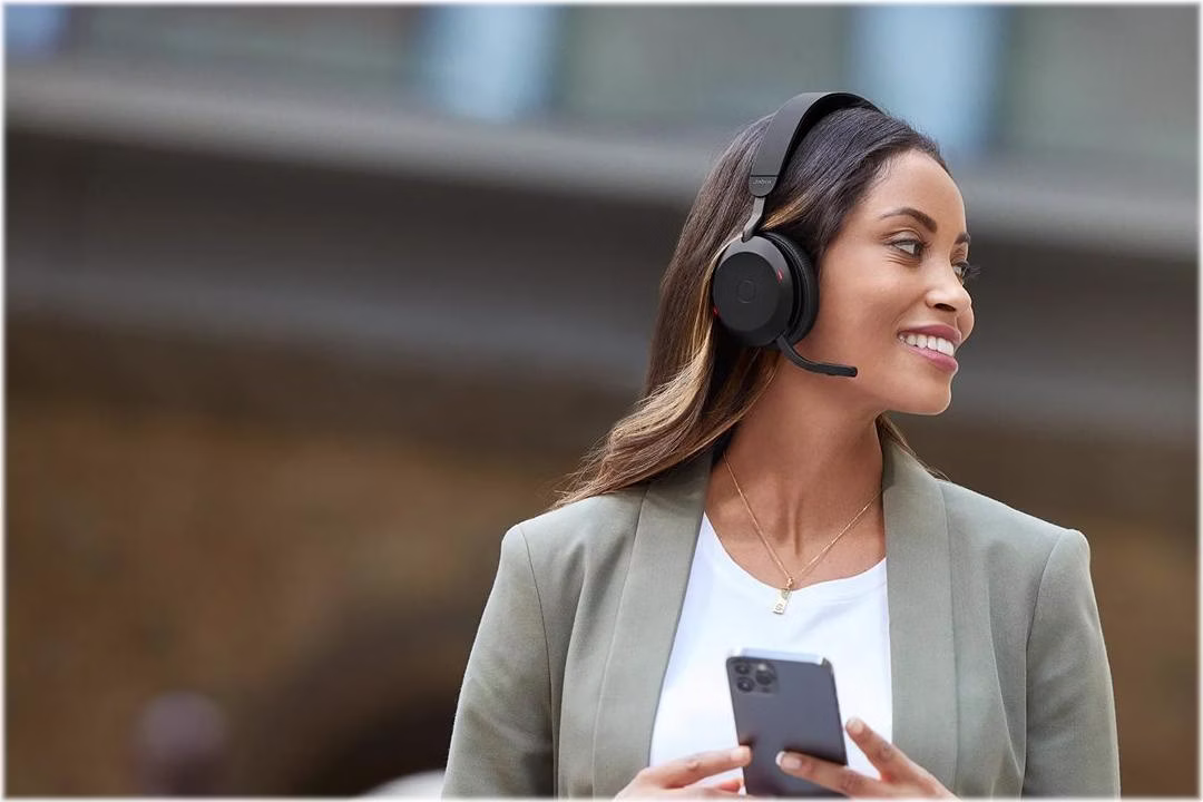 Jabra Evolve2 75 UC ANC Preto com microfone