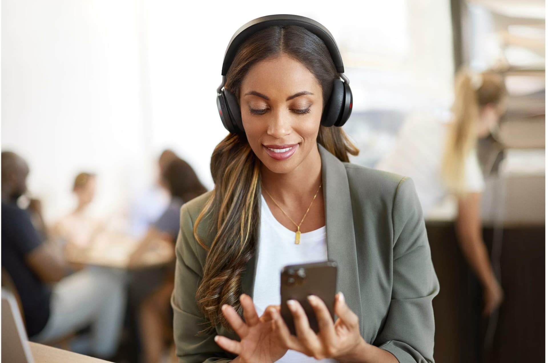 Jabra Evolve2 75 UC ANC Preto com microfone