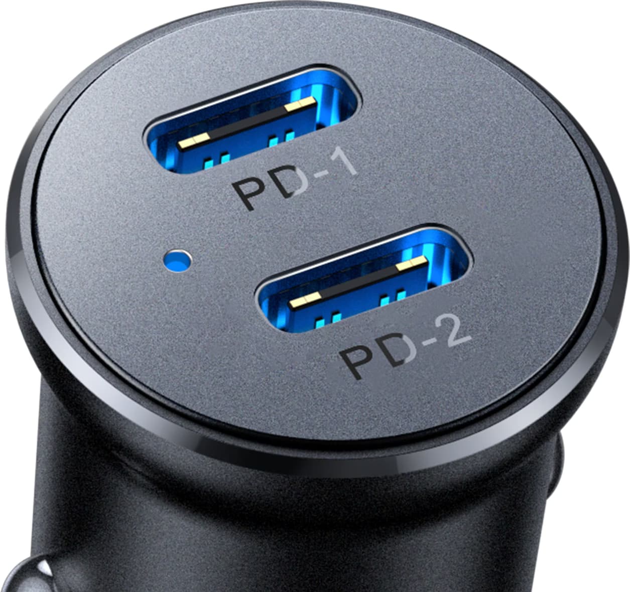Joyroom JR-CCN06 Dual USB-C Mini Metal - Carregador de carro