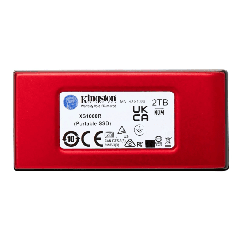 Kingston XS1000 2TB USB 3.2 Gen 2 Vermelho