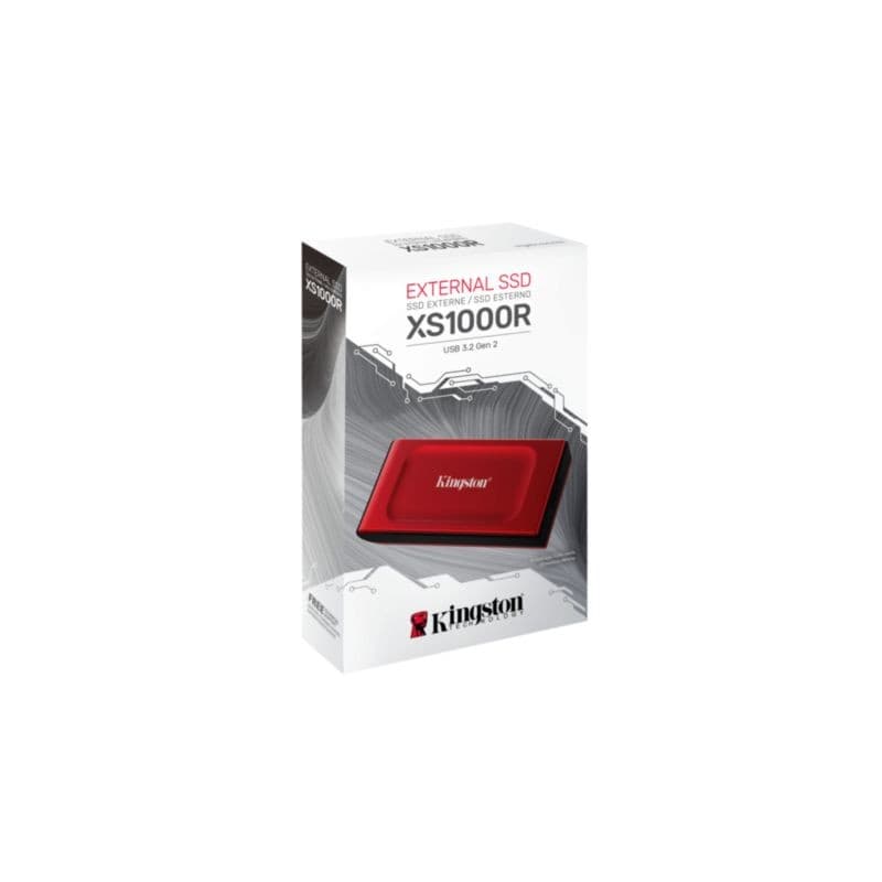Kingston XS1000 2TB USB 3.2 Gen 2 Vermelho