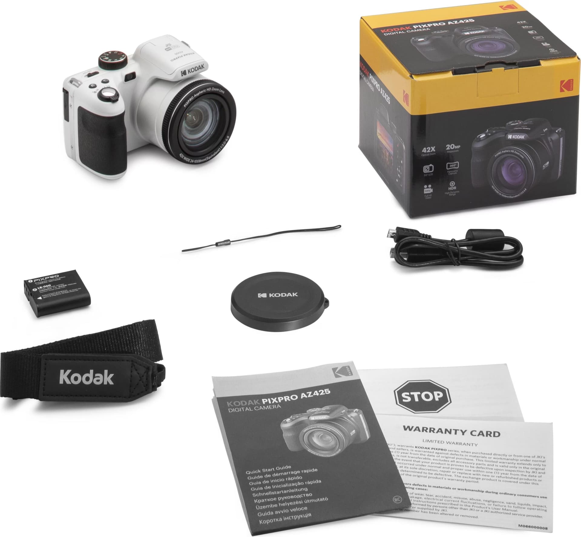 Kodak PixPro Astro Zoom AZ425 20MP Preto/Branco