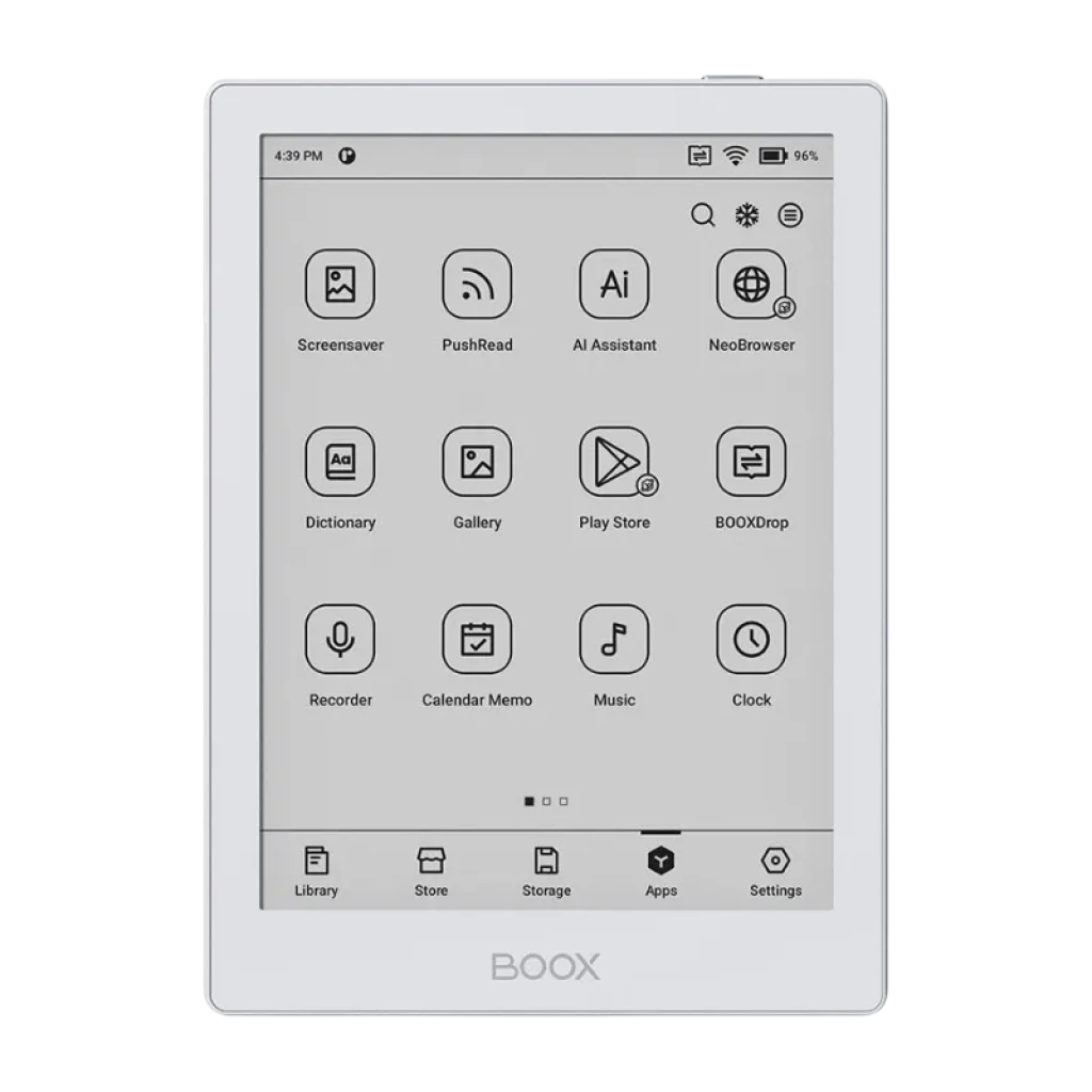 Leitor eletrónico BOOX Go 6, 6", 32 GB, E Ink Carta 1300