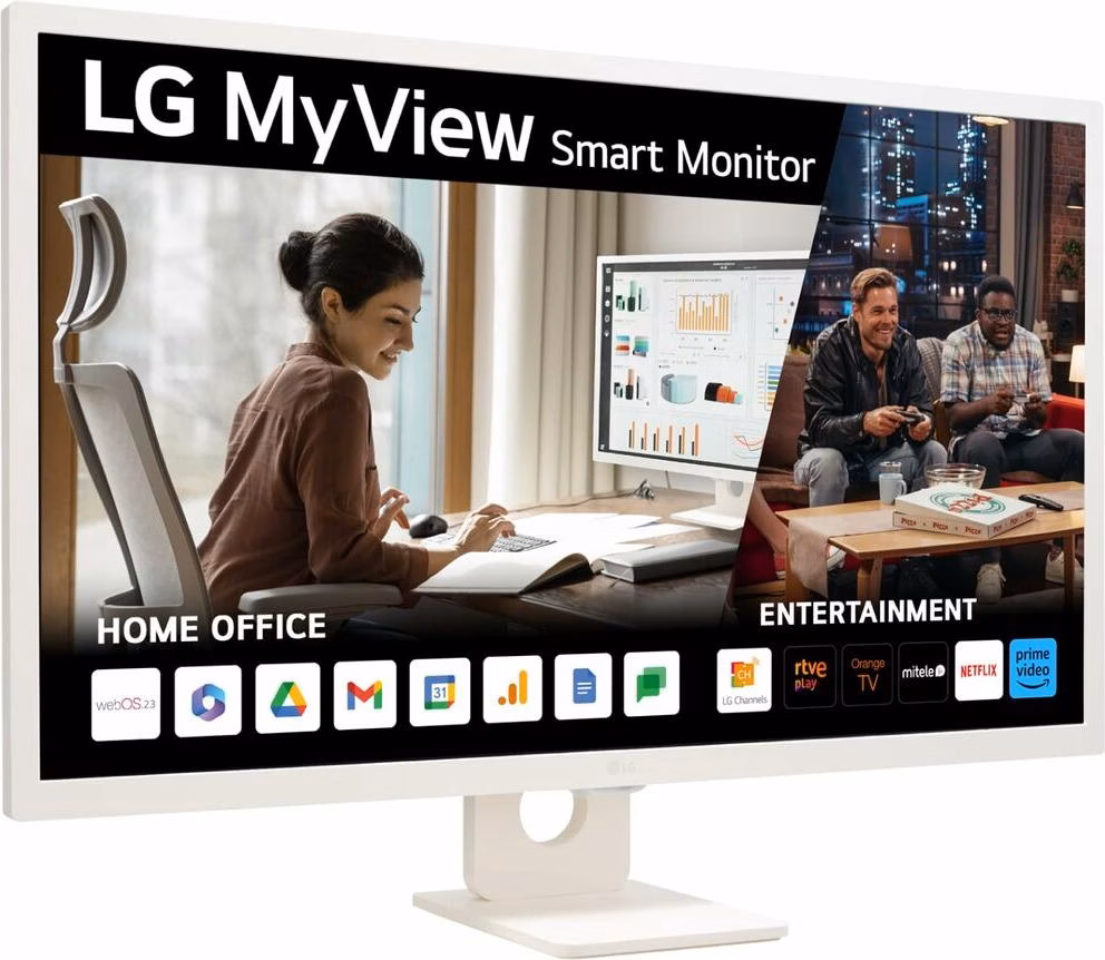 LG 32SR50F-W.AEU 31.5" FullHD IPS WebOS Branco