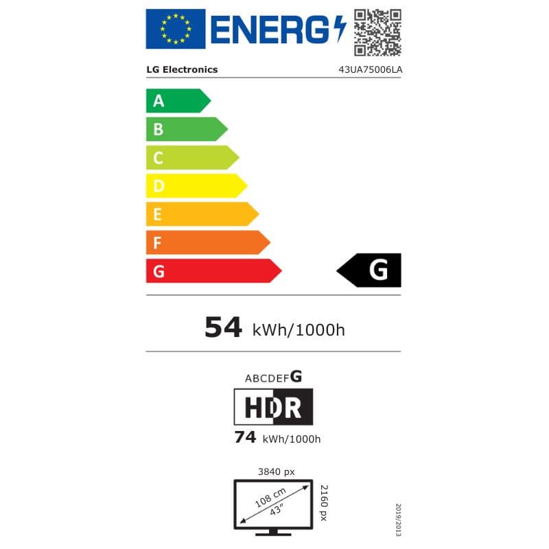 LG 43UA75006LA 43" 4K Ultra HD LED Smart TV Preto