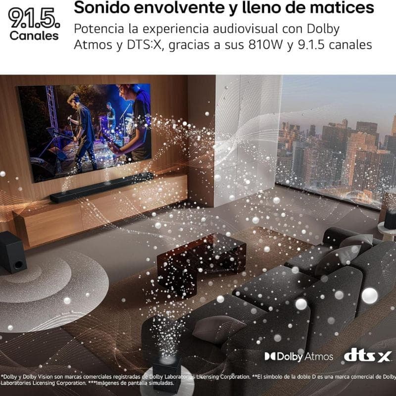 LG S95TR 9.1.5 810 W Preto - Barra de som