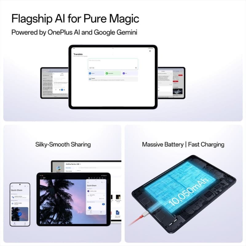 Oneplus Pad Go 2 12,1" 8GB/128GB WiFi Preto
