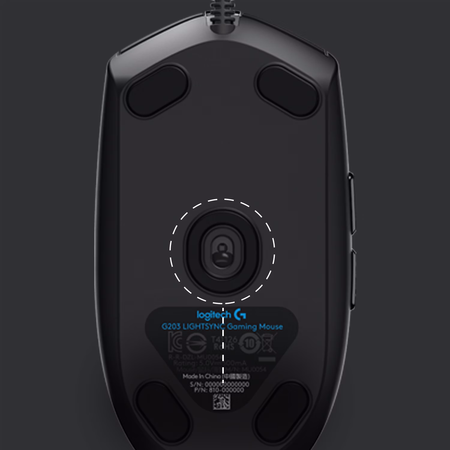 Logitech G G203 Lightsync USB 8000 DPI Preto - Rato para jogos