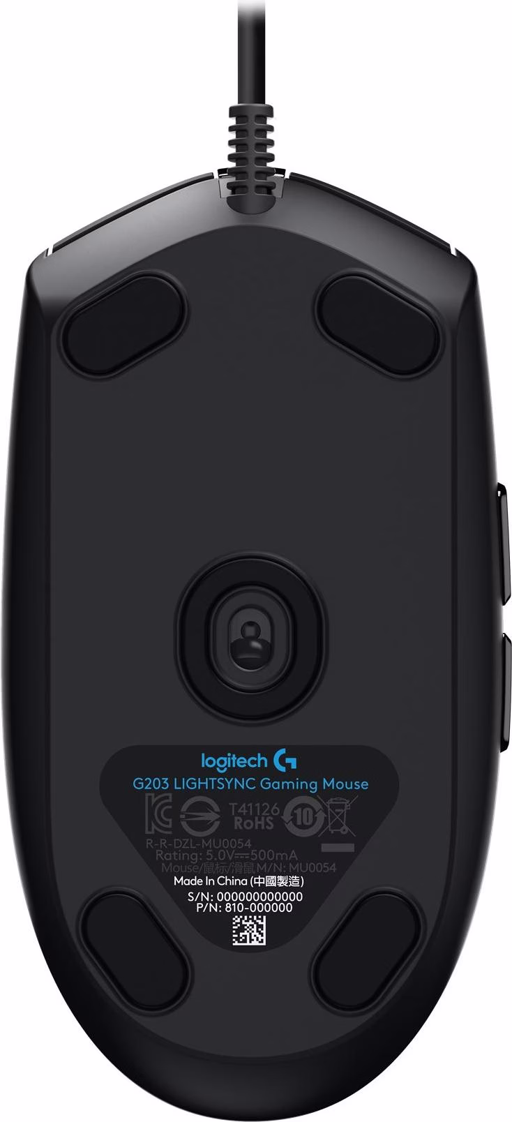 Logitech G G203 Lightsync USB 8000 DPI Preto - Rato para jogos