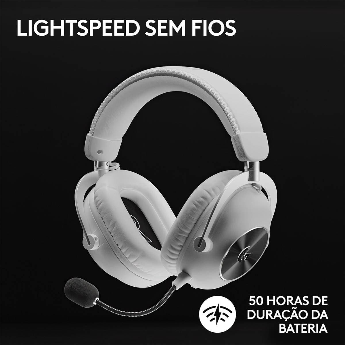 Logitech G Pro X 2 Lightspeed Branco - Auscultadores Gaming