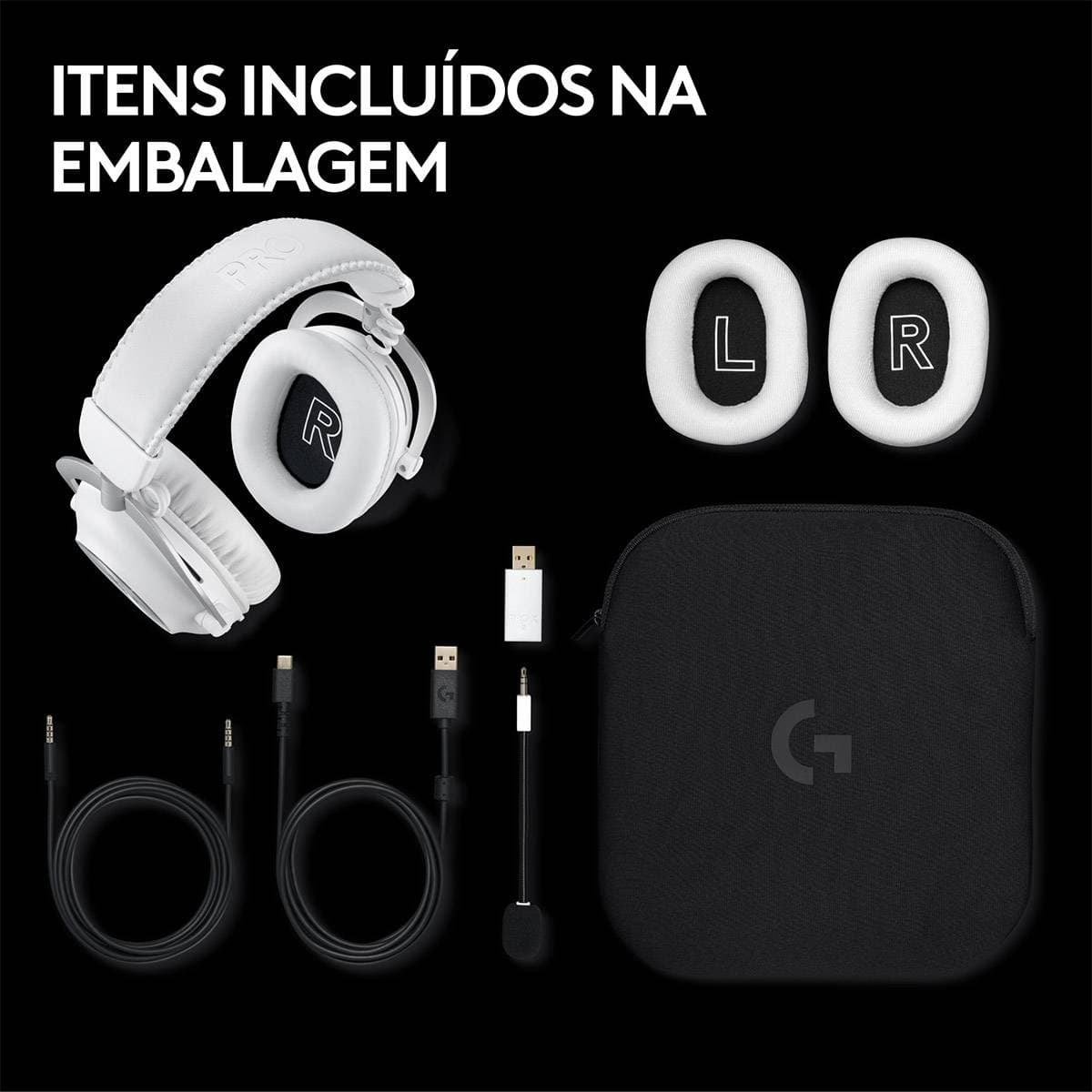 Logitech G Pro X 2 Lightspeed Branco - Auscultadores Gaming