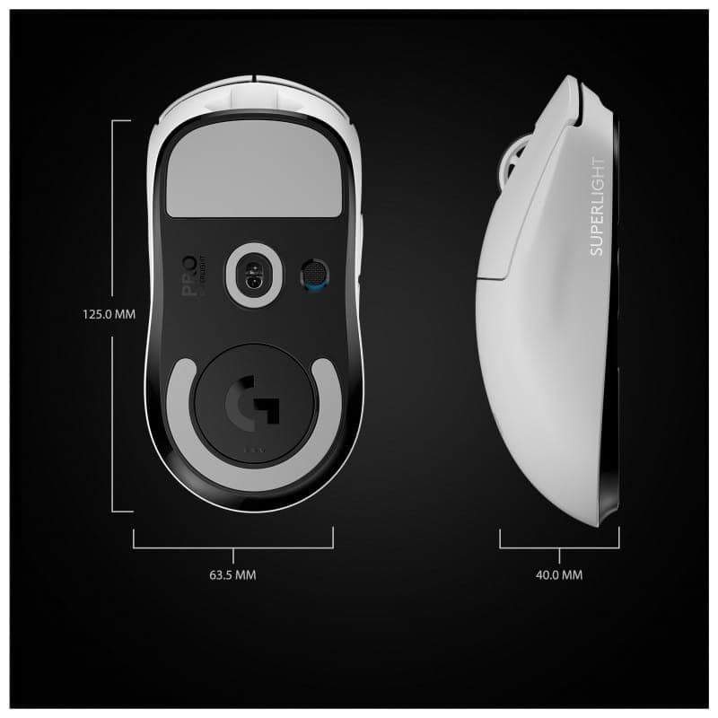 Logitech G Pro X Superlight 25600 DPI Branco