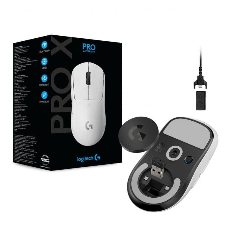 Logitech G Pro X Superlight 25600 DPI Branco