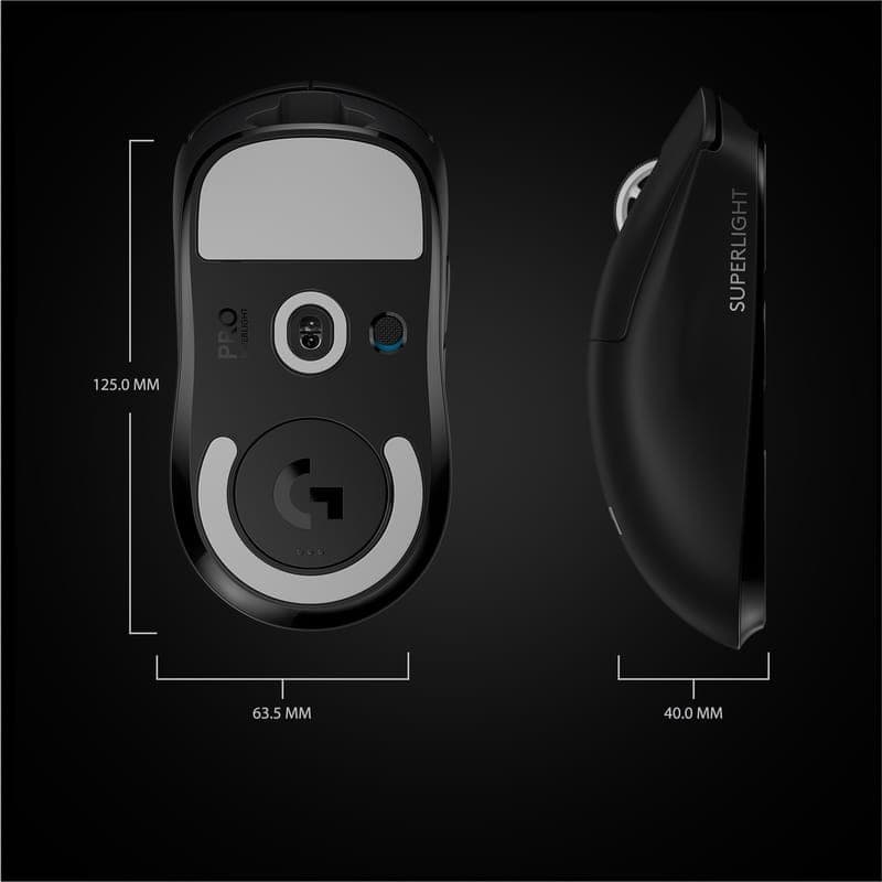 Logitech G Pro X Superlight USB 25600 DPI Preto