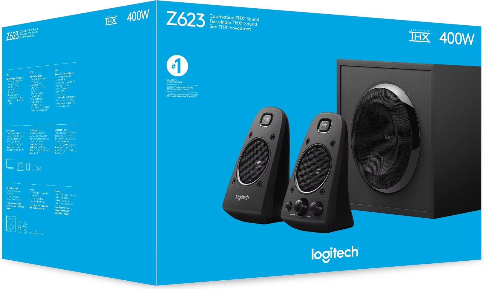 Logitech Z 623 2.1 Colunas para PC