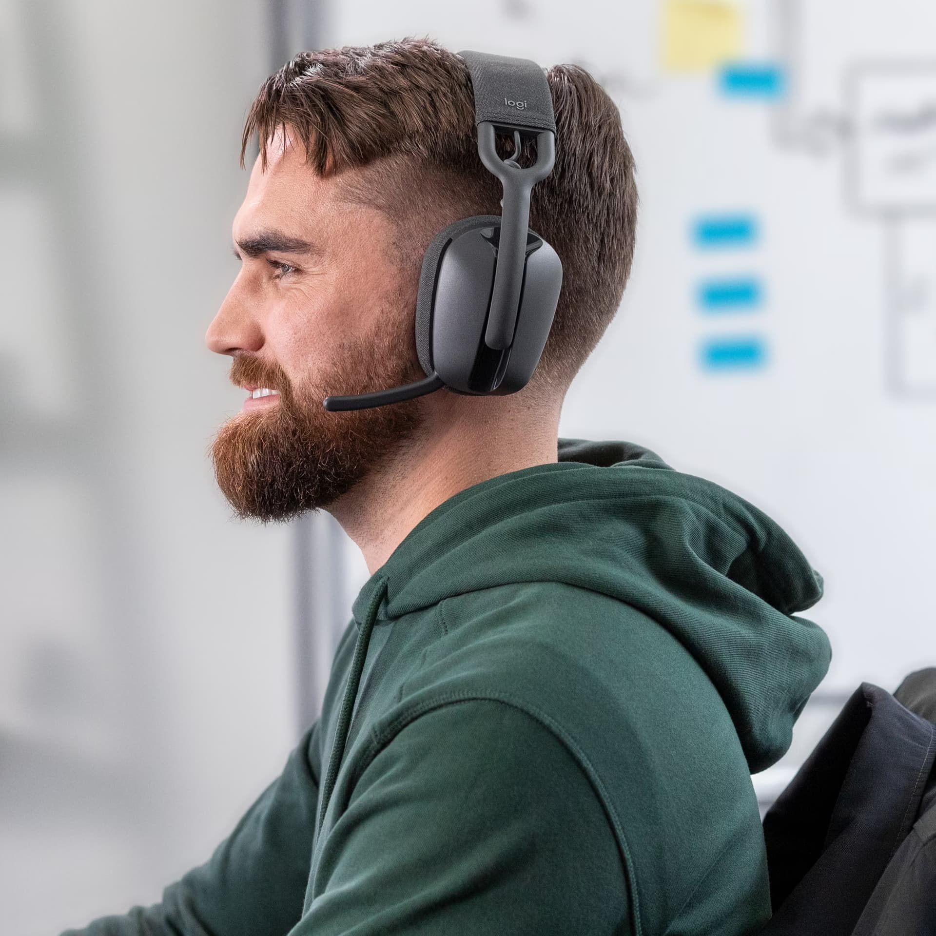 Logitech Zone Vibe 100 Cinzento - Auscultadores sem fios