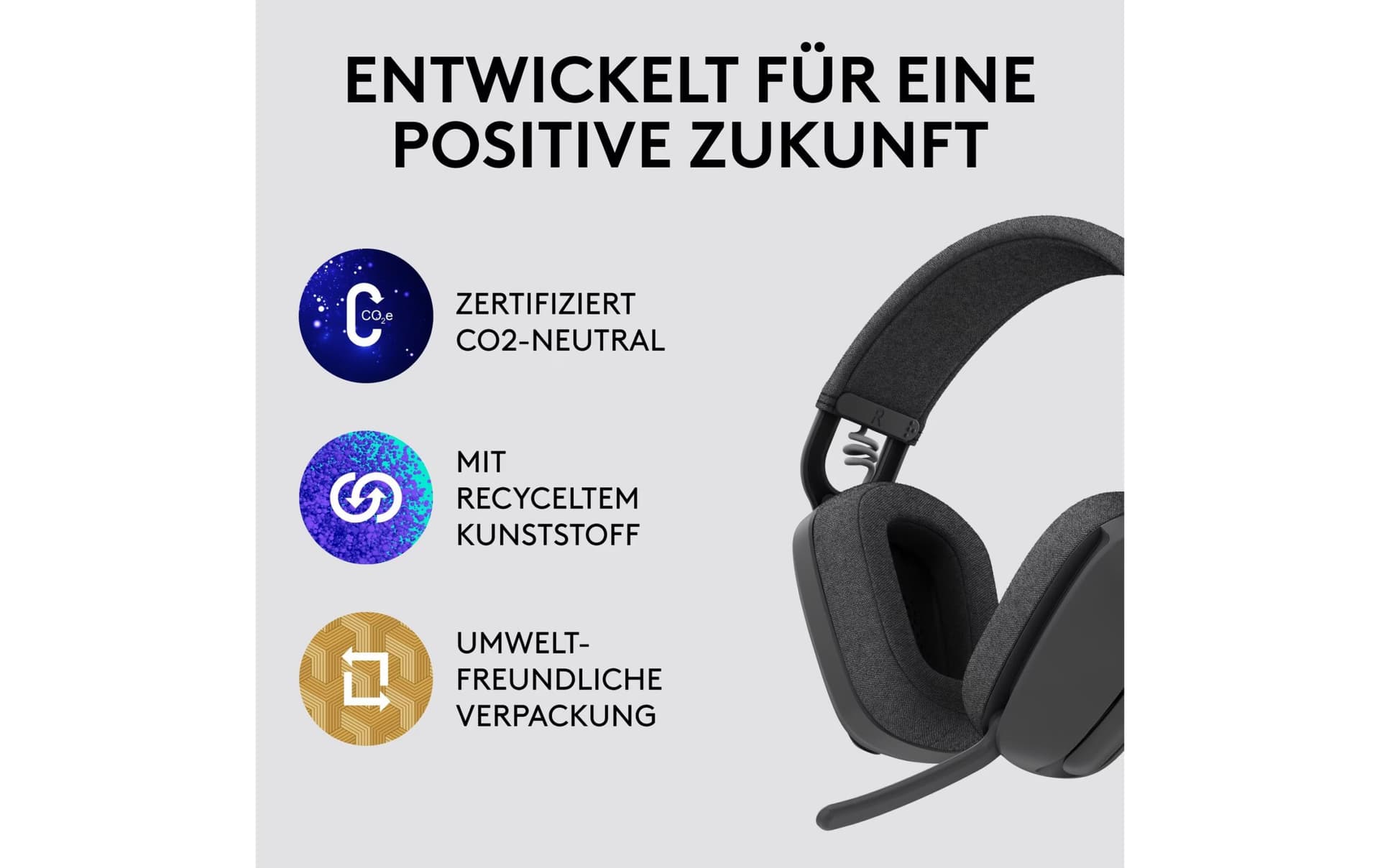 Logitech Zone Vibe 100 Cinzento - Auscultadores sem fios
