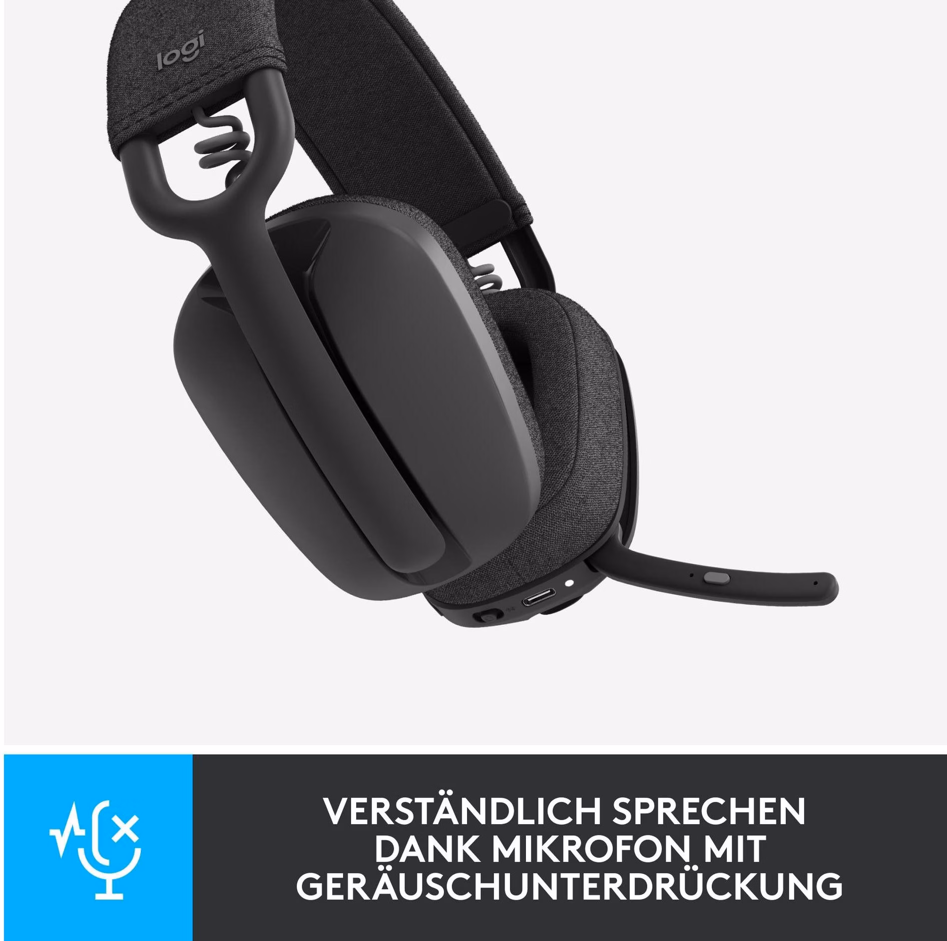 Logitech Zone Vibe 100 Cinzento - Auscultadores sem fios