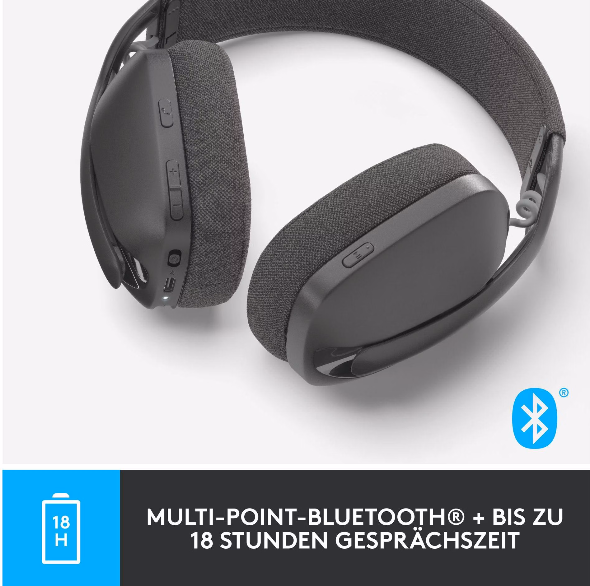 Logitech Zone Vibe 100 Cinzento - Auscultadores sem fios