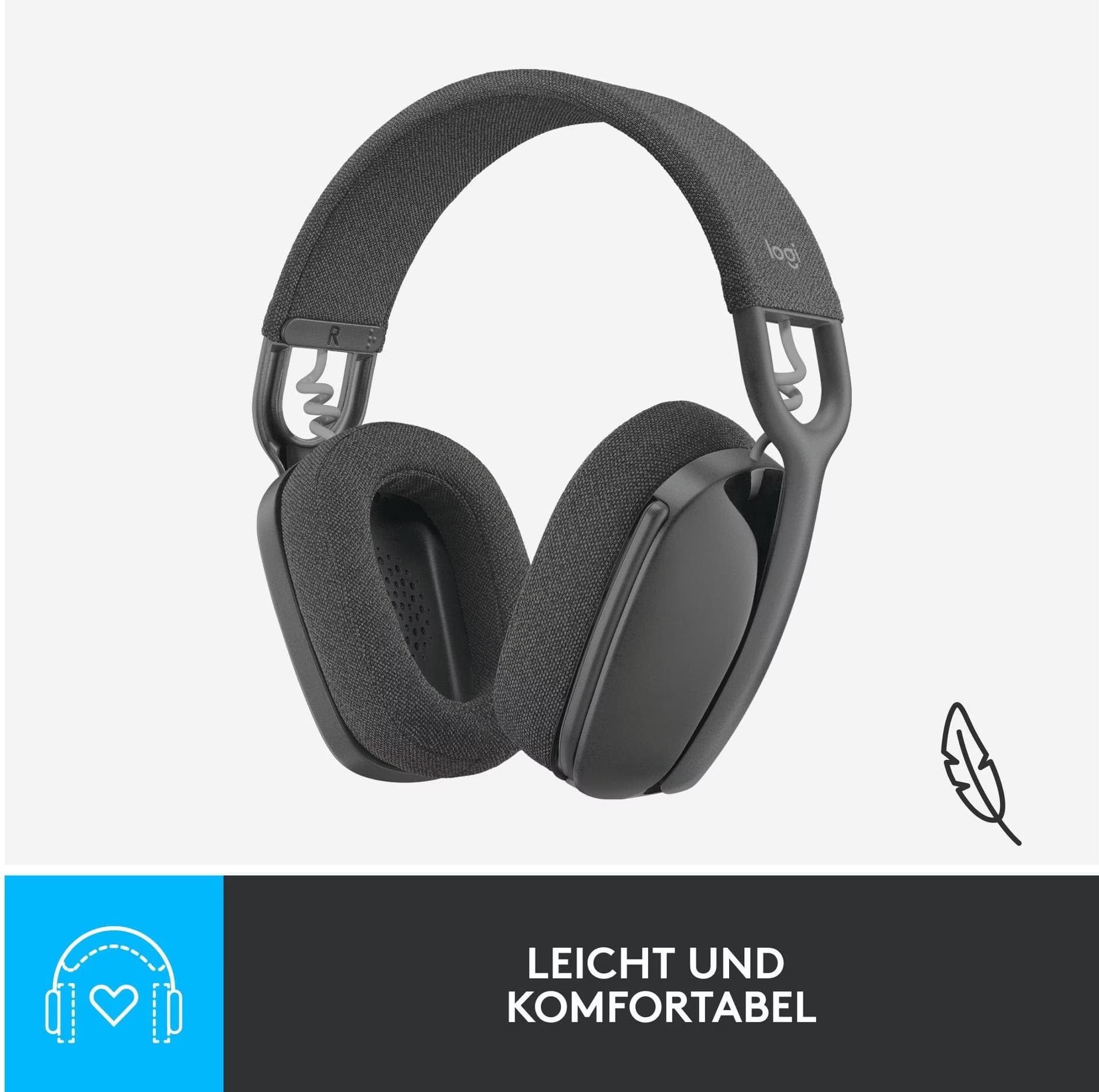 Logitech Zone Vibe 100 Cinzento - Auscultadores sem fios