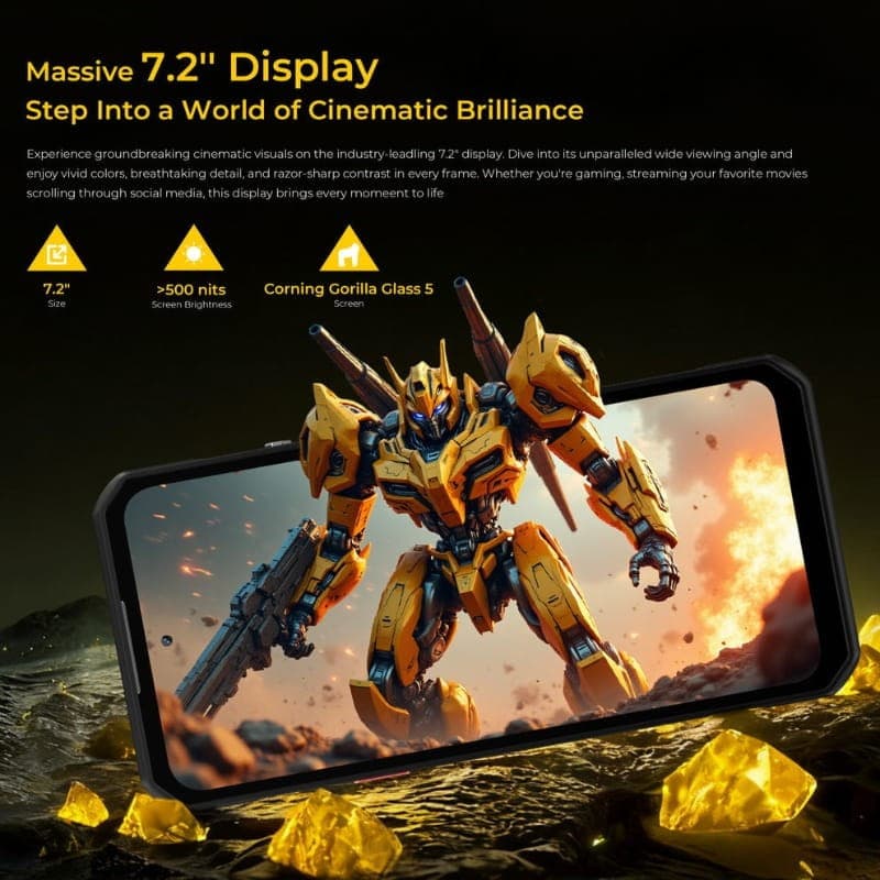 Oukitel WP60 5G 8GB/256GB Amarelo Rugged