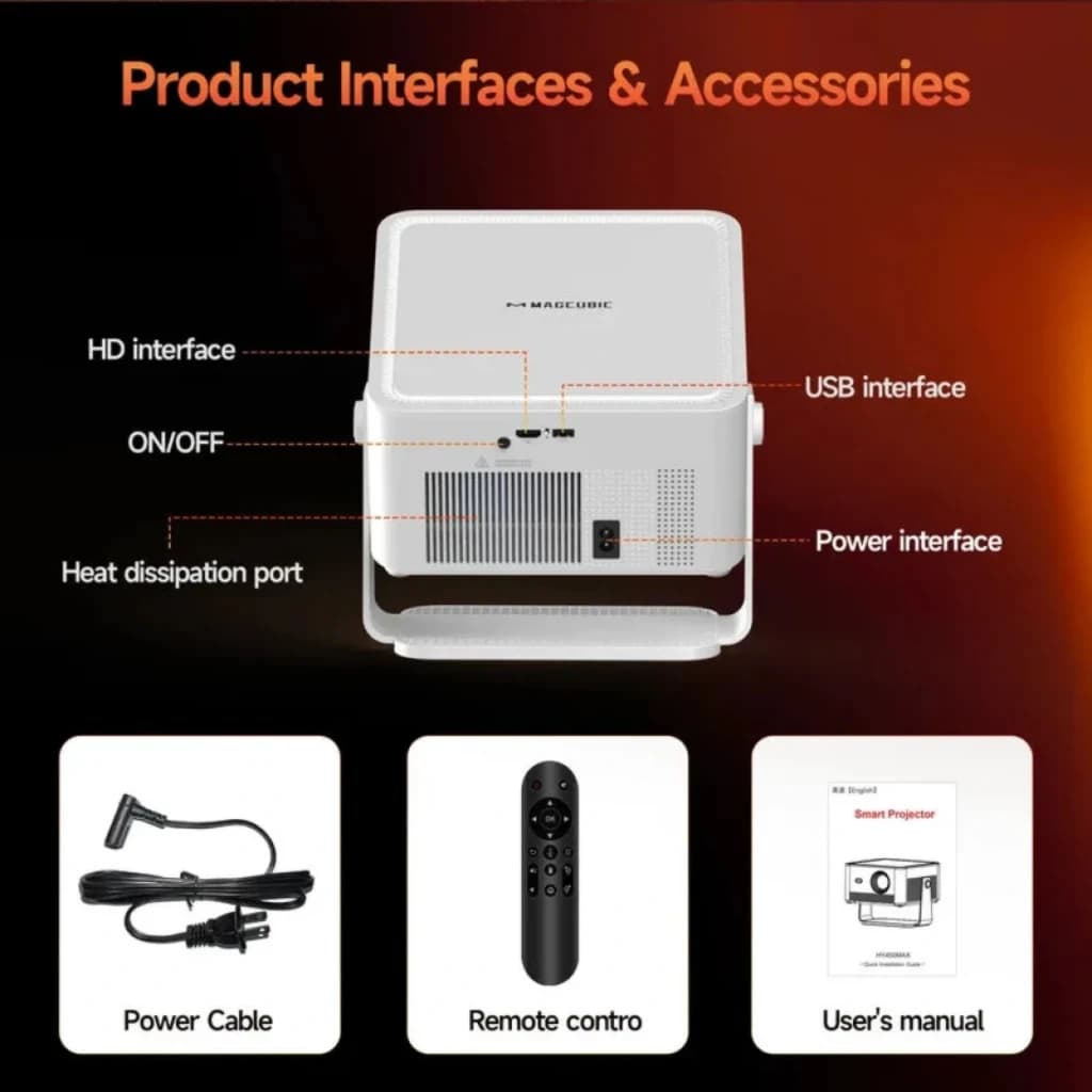 Magcubic HY450 MAX FHD 1100 ANSI - Projetor