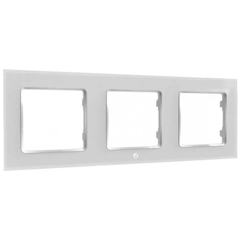 Marco de interruptores Shelly Wall Frame 3 Blanco