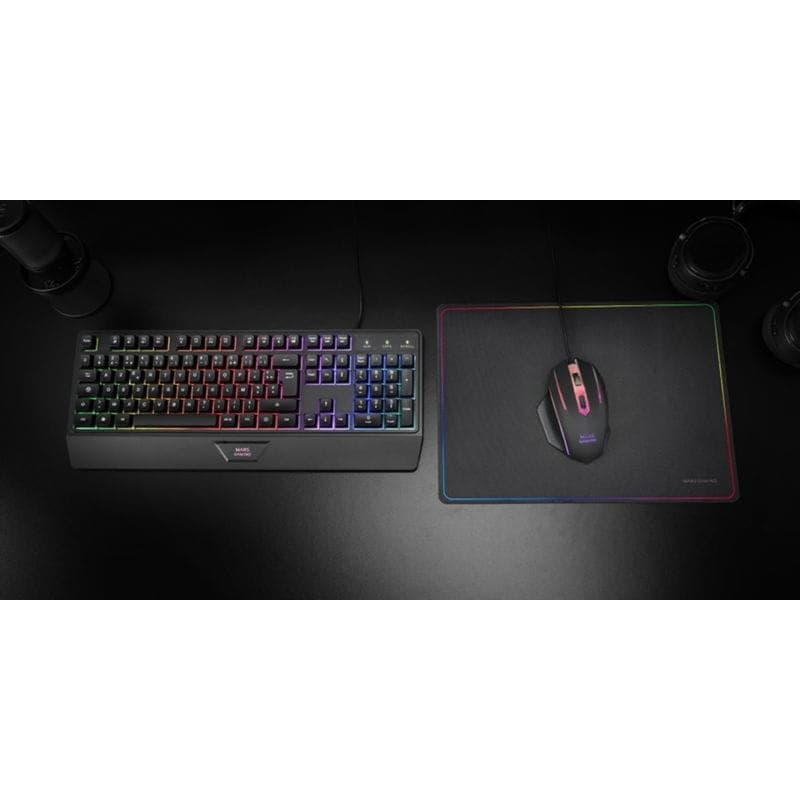 Mars Gaming MCP124 Preto - Kit de teclado e rato