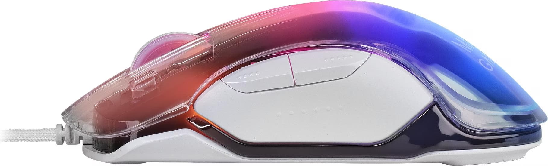 Mars Gaming MMGLOWW USB RGB 12800 DPI Branco