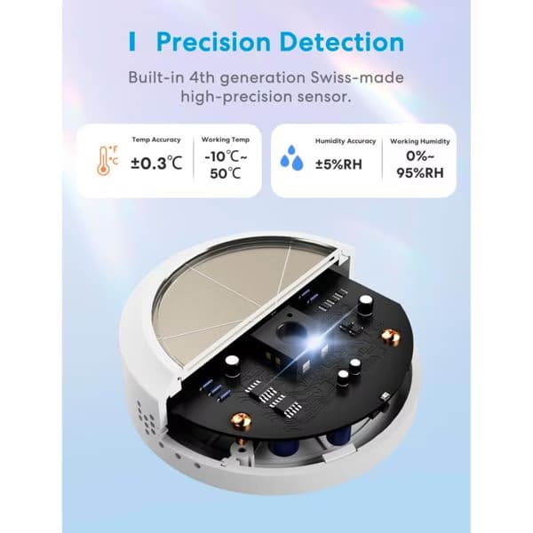 Meross MS100FHHK - Kit Hub + Sensor de Temperatura / Humidade