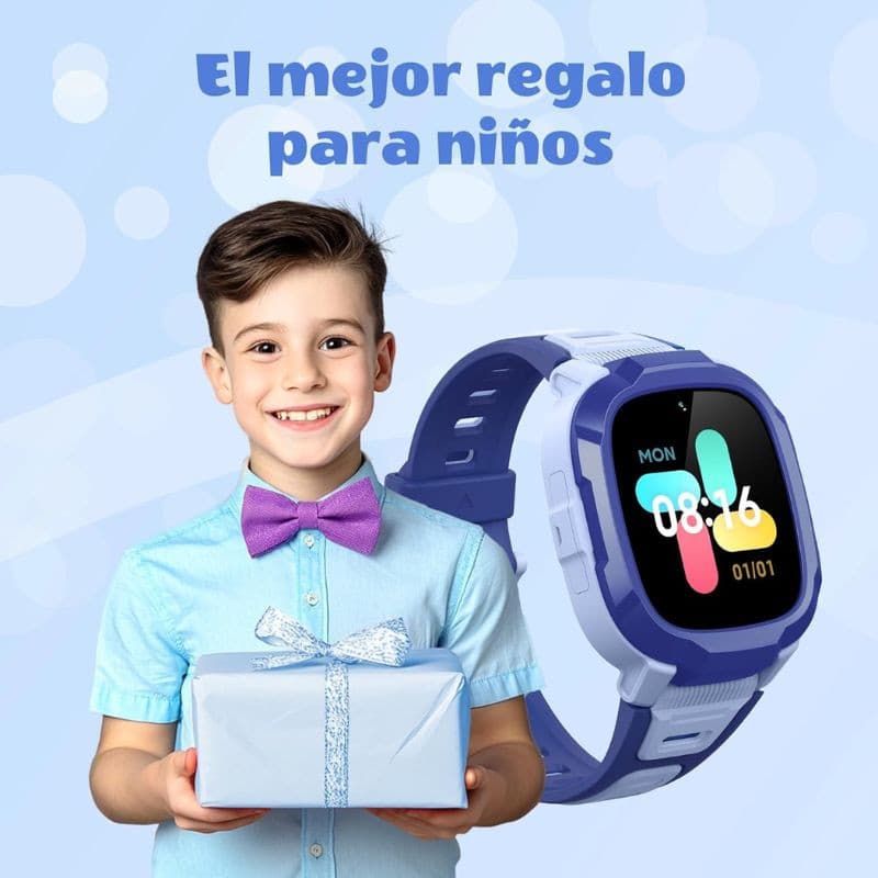 Mibro Kids P6 com 4G GPS e câmara integrada, Azul