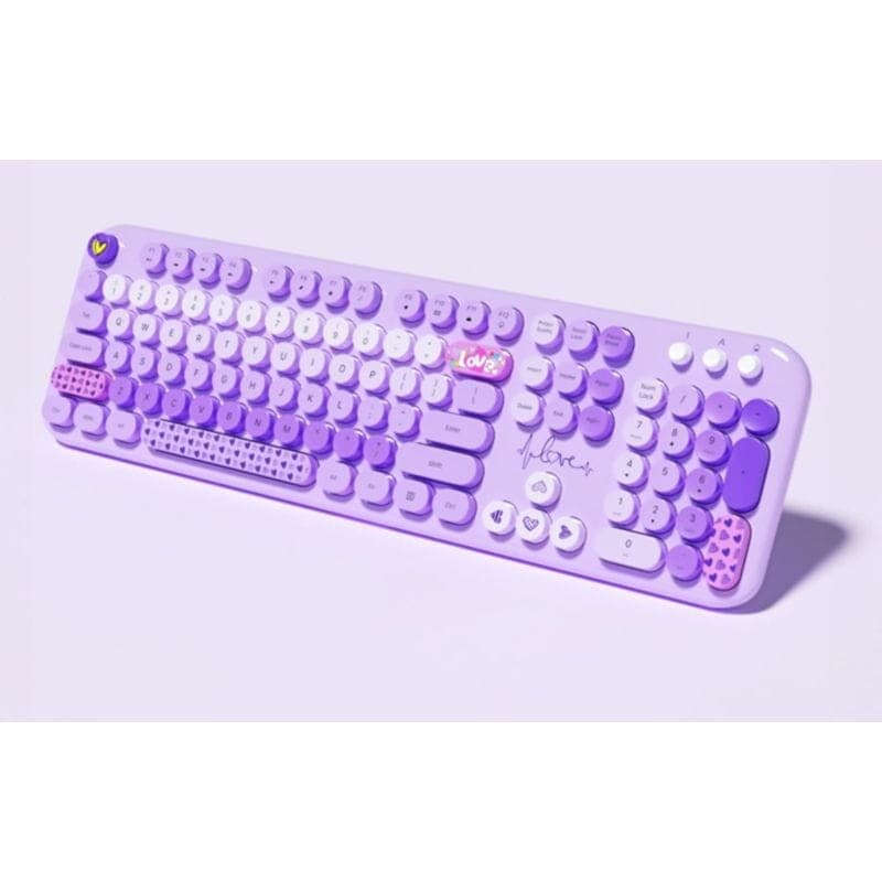 MOFII Lovely Roxo - Kit de teclado e rato