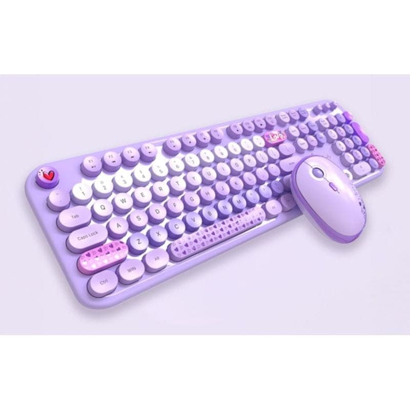 MOFII Lovely Roxo - Kit de teclado e rato