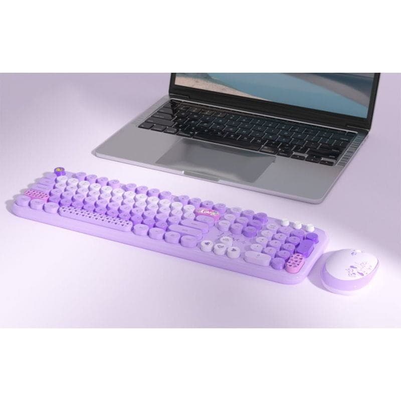 MOFII Lovely Roxo - Kit de teclado e rato