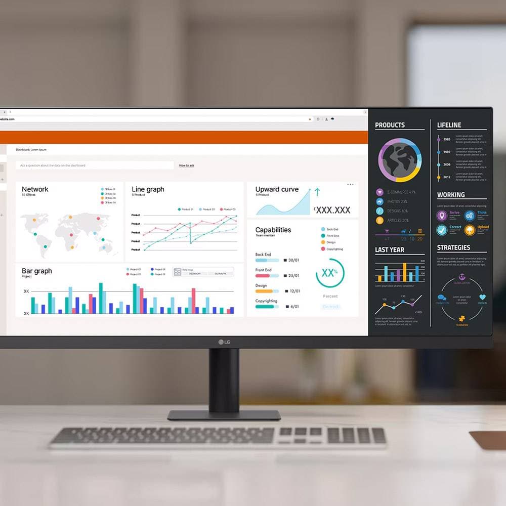 Monitor de PC LG UltraWide de 34'' IPS UWFHD a 100 Hz