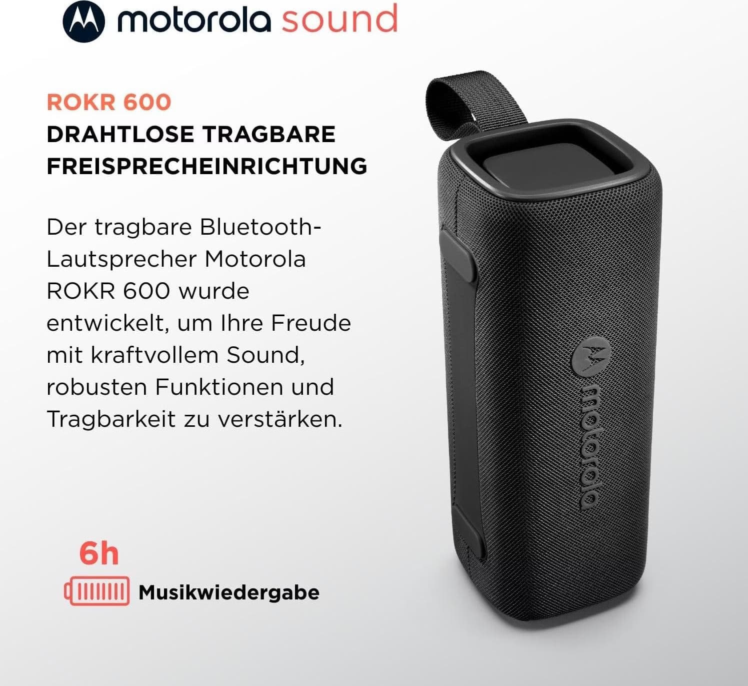 Motorola ROKR 600 30 W Preto - Coluna Bluetooth