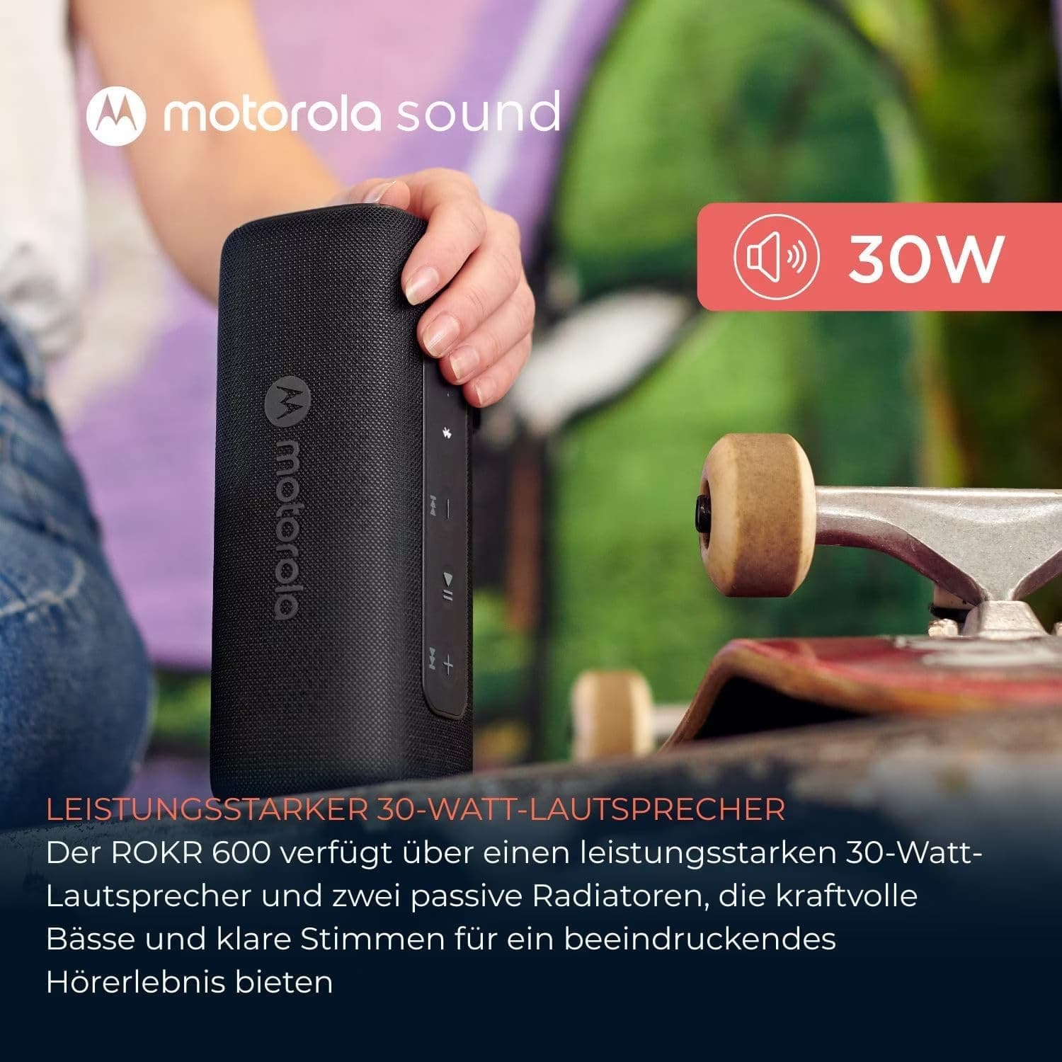 Motorola ROKR 600 30 W Preto - Coluna Bluetooth