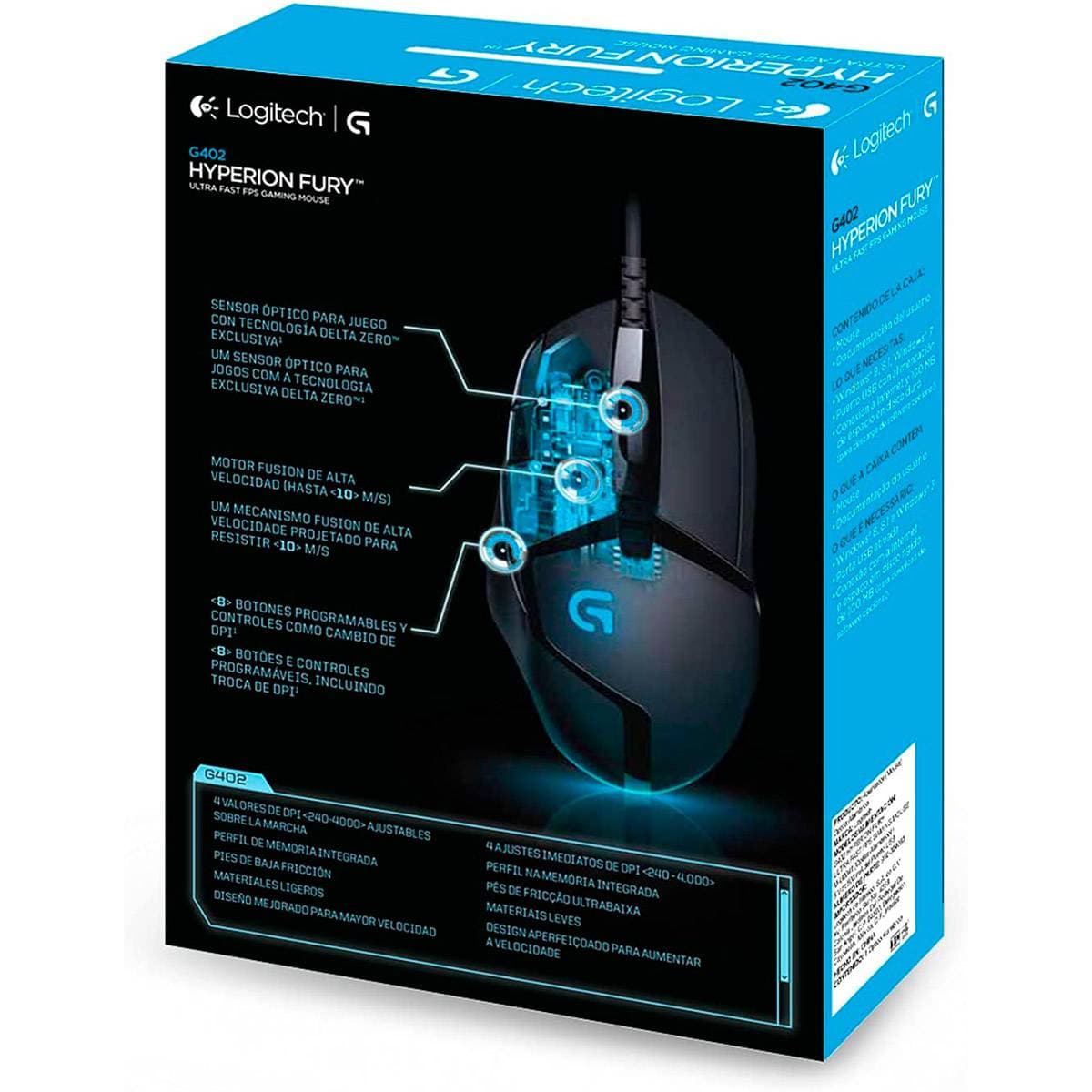 Mouse Gaming Logitech Hyperion Fury G402 - 4000 DPI