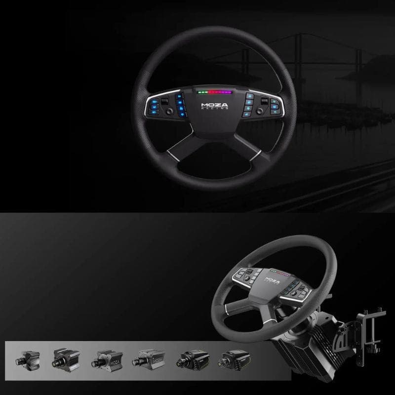 Moza Racing TSW  (40cm) Truck Wheel Preto - Volante para PC