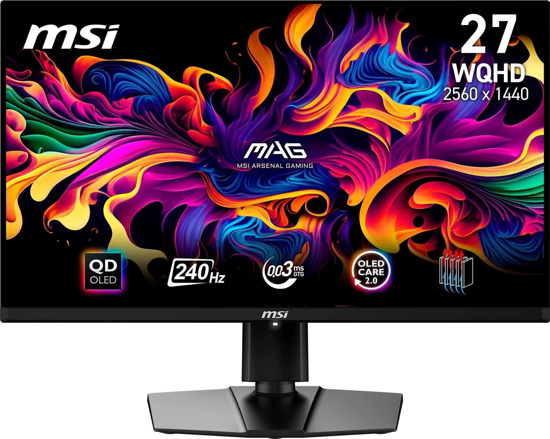 MSI MAG 271QPXDE E2 27" QHD QD-OLED 240 Hz Preto