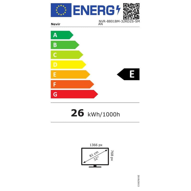 Nevir NVR-8801BM-32R2SN 32" HD Ready Smart TV