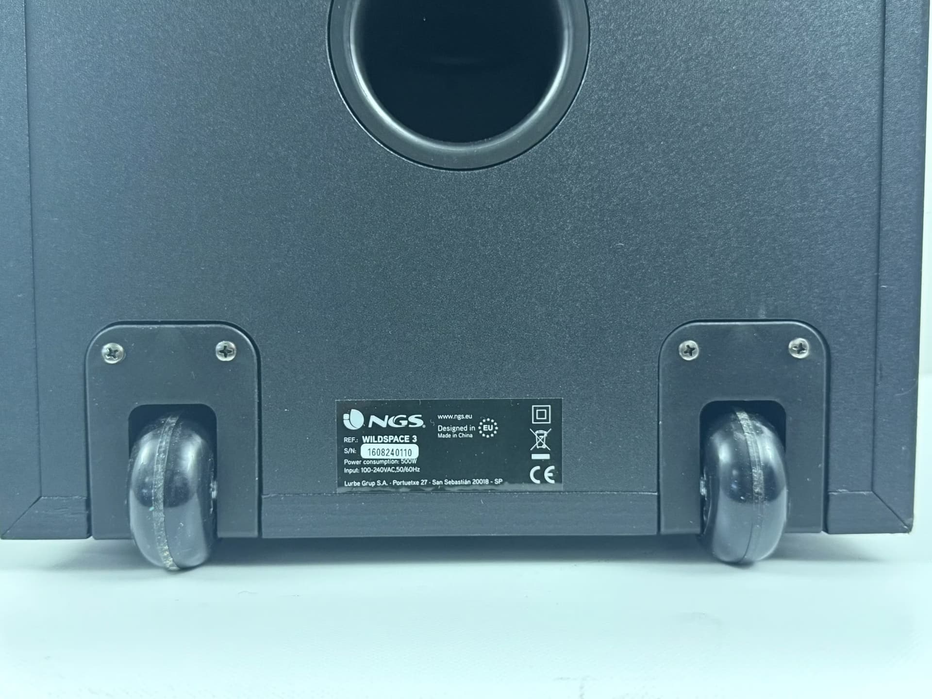 NGS WILD SPACE 3 Coluna portátil estéreo Preto 800 W