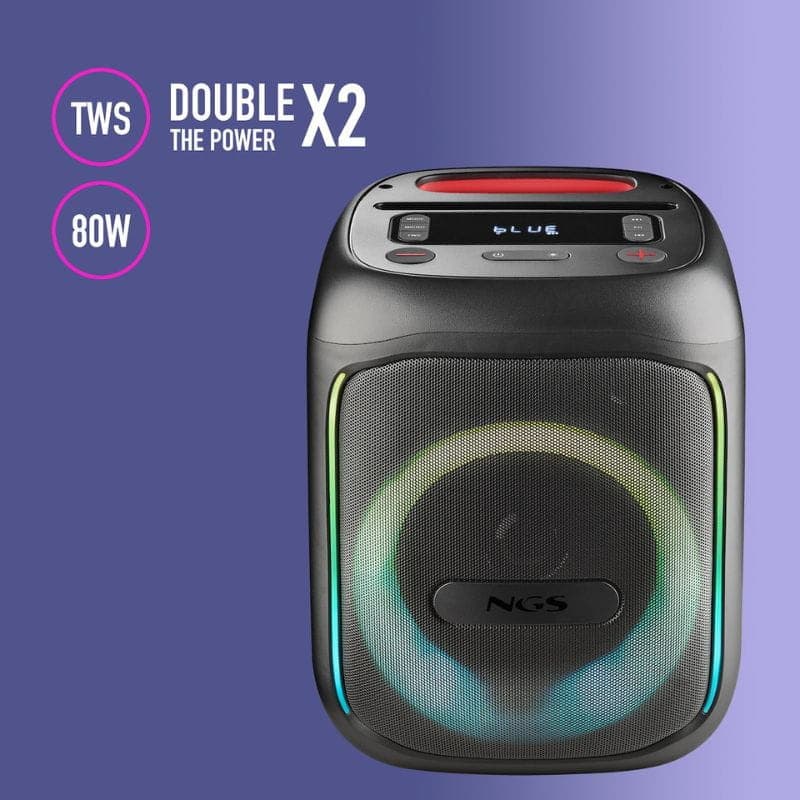 NGS WILD SWAG GO 40 W Preto - Coluna para festas