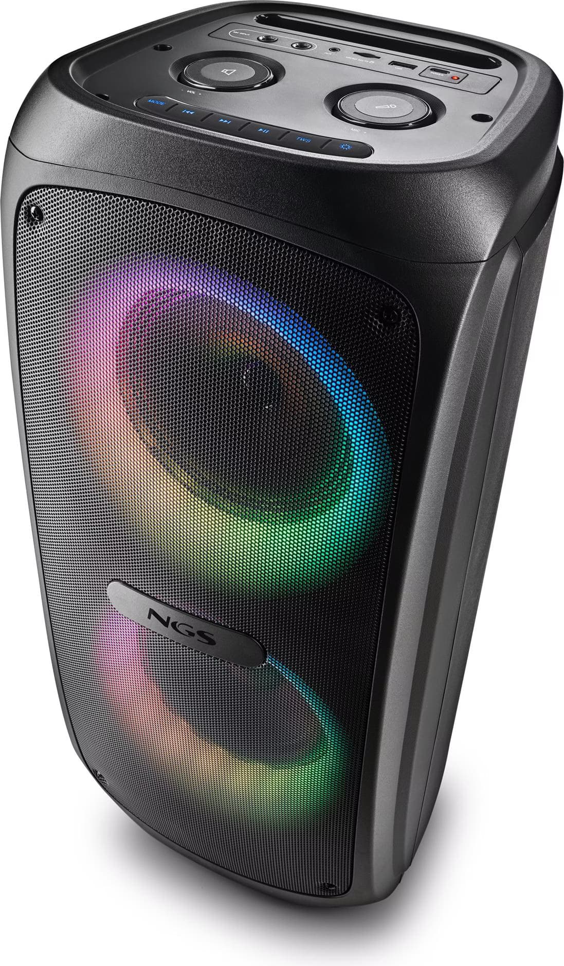 NGS WILD TEMPER Coluna portátil estéreo Azul 40 W